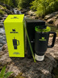 Black & Green 40 oz Quencher H2.0 Insulated Tumbler with Handle & Straw