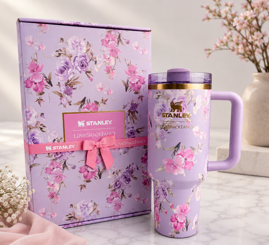 Stanley x LoveShackFancy Quencher H2.0 FlowState 40 oz Tumbler – Floral Lavender