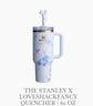 Stanley x LoveShackFancy Holiday Quencher H2.0 FlowState Tumbler 40oz – Rosa Beaux Pink