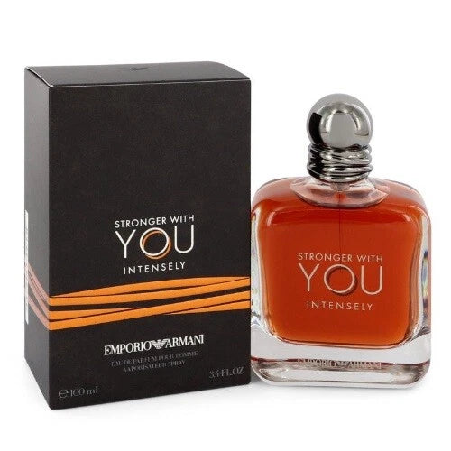 Emporio Armani Stronger With You Intensely Eau de Parfum Cologne for Men 3.4 oz / 100 ml – New in Box